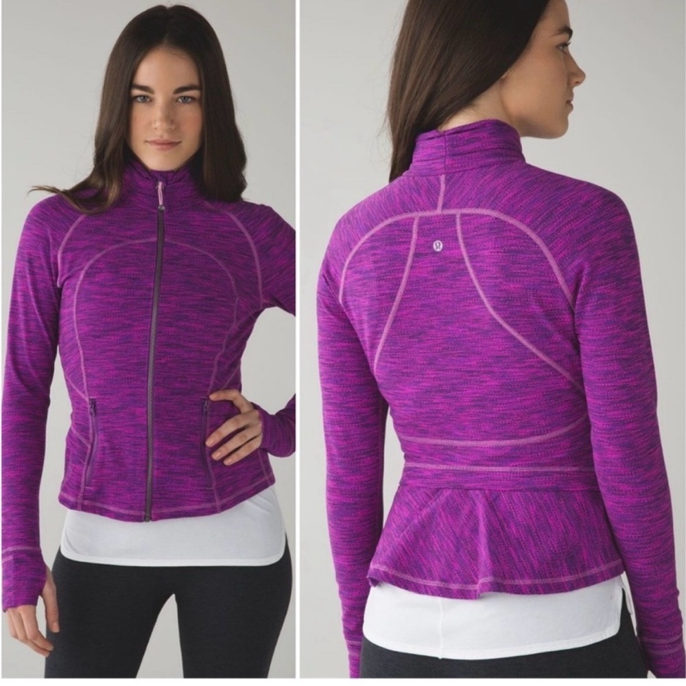 Lululemon Hustle In Your Bustle Jacket Purple Zip-Up Jacket Size 4